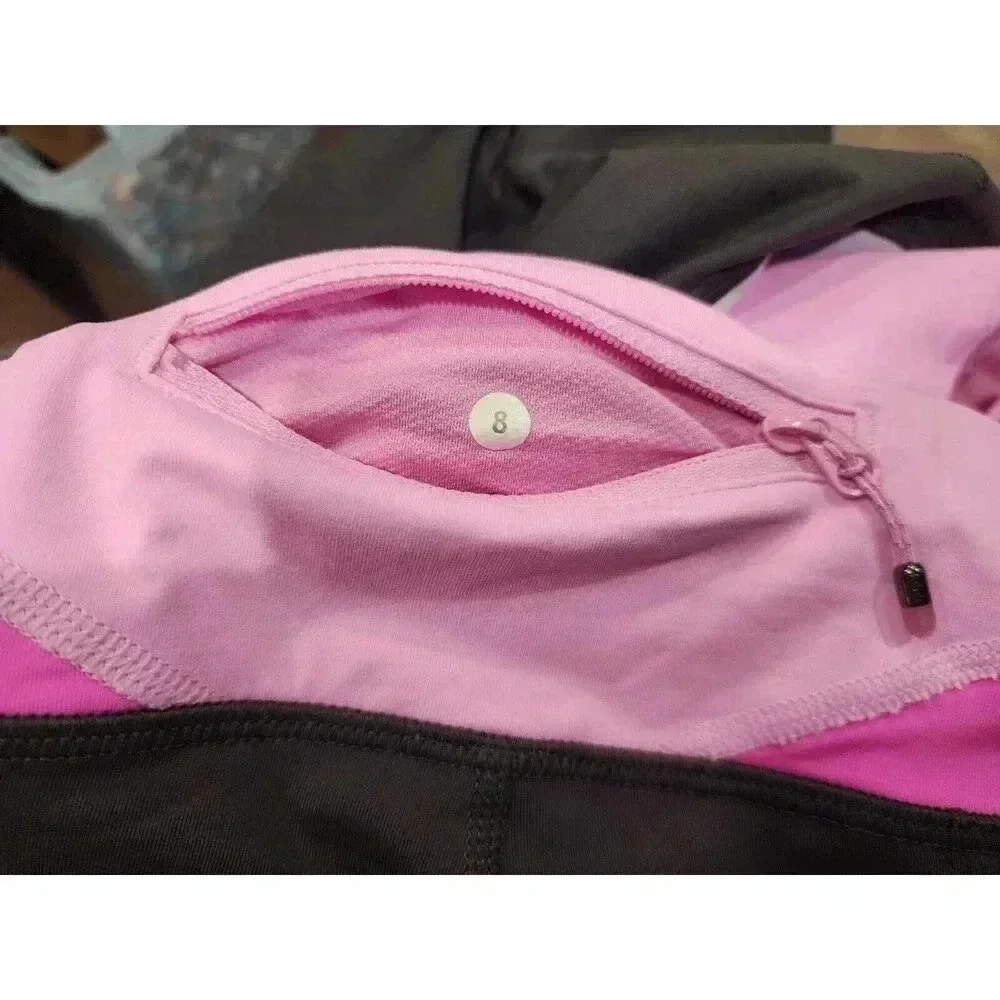 Lululemon Leggings Womens Size 8 Pink And Gray - Picture 5 of 7